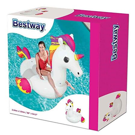 Bestway 41113 Pegasus Tek Boynuz Deniz Yatağı Binici Büyük Boy